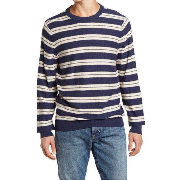 14th & Union Other - NWT 14TH & Union Striped Crewneck Sweater /navy-sand